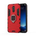 Shockproof PC + TPU Protective Case for Huawei Mate 20 Lite, with Magnetic Ring Holder (Red) - 1