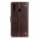 Copper Buckle Nappa Texture Horizontal Flip Leather Case for Huawei P30 Lite, with Holder & Card Slots & Wallet (Coffee) - 3
