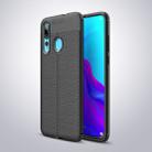 Litchi Texture TPU Shockproof Case for Huawei Nova 4 (Black) - 1