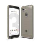 Brushed Texture Carbon Fiber Shockproof TPU Case for Google Pixel 3 Lite (Grey) - 1