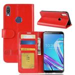Crazy Horse Texture Horizontal Flip Leather Case for Asus Zenfone Max Pro (M1) ZB601KL, with Wallet & Holder & Card Slots(Red)