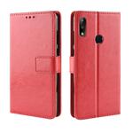 Crazy Horse Texture Horizontal Flip Leather Case for Asus Zenfone Max Plus (M2) ZB634KL / Zenfone Max Shot ZB634KL, with Holder & Card Slots & Wallet & Lanyard (Red)