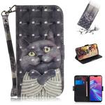 3D Colored Drawing Hug Cat Pattern Horizontal Flip Leather Case for Asus Zenfone Max Pro (M2) ZB631KL, with Holder & Card Slots & Wallet