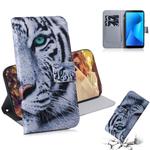 Tiger Pattern Coloured Drawing Horizontal Flip Leather Case for Asus Zenfone Max Plus (M1) ZB570TL, with Holder & Card Slots & Wallet