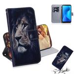Lion Pattern Coloured Drawing Horizontal Flip Leather Case for Asus Zenfone Max Plus (M1) ZB570TL, with Holder & Card Slots & Wallet