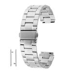22mm Stainless Bead Hidden Butterfly Buckle Closure Strap Bracelet Band for Huawei Watch GT / GT 2/ GT 2 Pro
