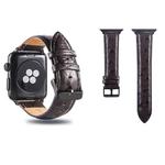 Ostrich Skin Texture Genuine Leather Wrist Watch Band for Apple Watch Series 3 & 2 & 1 42mm(Coffee)