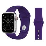 For Apple Watch Series 3 & 2 & 1 38mm Fashion Simple Style Silicone Wrist Watch Band (Purple)