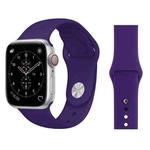 For Apple Watch Series 3 & 2 & 1 42mm Fashion Simple Style Silicone Wrist Watch Band (Purple)