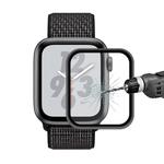 ENKAY Hat-Prince 0.2mm 9H 3D Aluminum Alloy Frame Full Screen Glass Film for Apple Watch Series 4 44mm(Black)