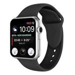 Double Rivets Silicone Watch Band for Apple Watch Series 3 & 2 & 1 42mm(Black)