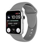 Double Rivets Silicone Watch Band for Apple Watch Series 3 & 2 & 1 42mm(Grey)