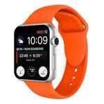 Double Rivets Silicone Watch Band for Apple Watch Series 3 & 2 & 1 38mm(Orange)