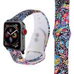 Silicone Printing Strap for Apple Watch Series 5 & 4 40mm (Color Pattern)