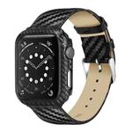 Genuine Leather Carbon Fiber Strap + Frame for Apple Watch Series 3 & 2 & 1 38mm