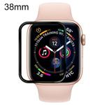 For Apple Watch 38mm Soft PET Film Full Cover Screen Protector(Black)