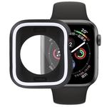 Silicone Full Coverage Case for Apple Watch Series 5 & 4 40mm(Black White)