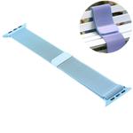 For Apple Watch Ultra 49mm / Series 8&7 45mm / SE 2&6&SE&5&4 44mm / 3&2&1 42mm Color-changing Magnetic Nylon Watch Band (Sky Blue)