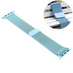 For Apple Watch Ultra 49mm / Series 8&7 45mm / SE 2&6&SE&5&4 44mm / 3&2&1 42mm Color-changing Magnetic Nylon Watch Band (Baby Blue)