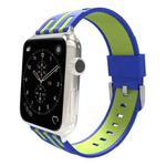 For Apple Watch 38mm Stripe Silicone Watch Band with Connector