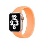 For Apple Watch Series 8&7 41mm / SE 2&6&SE&5&4 40mm / 3&2&1 38mm Solid Color Elastic Silicone Watch Band, Size:M 143mm (Calendula)