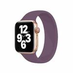 For Apple Watch Series 8&7 41mm / SE 2&6&SE&5&4 40mm / 3&2&1 38mm Solid Color Elastic Silicone Watch Band, Size:L 156mm (Crimson Cherry)