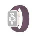 For Apple Watch Ultra 49mm&Watch Ultra 2 49mm / Series 10 46mm / 9&8&7 45mm / SE 3&SE 2&6&SE&5&4 44mm / 3&2&1 42mm Solid Color Elastic Silicone Watch Band, Size:L 156mm (Crimson Cherry)