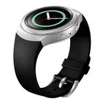 For Samsung Gear S2 Sport / Gear S2 Watch Solid Color Silicone Watchband(Black)