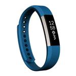 For Fitbit Alta Watch Oblique Texture Silicone Watchband, Large Size, Length: about 22cm(Blue)