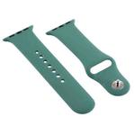 For Apple Watch Series 7 41mm / 6 & SE & 5 & 4 40mm / 3 & 2 & 1 38mm Silicone Watch Band (Green)