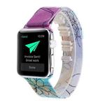 Print Milan Steel Wrist Watch Band for Apple Watch Series 3 & 2 & 1 38mm (Gradient Print)