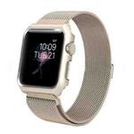 For Apple Watch Series 3 & 2 & 1 42mm Milanese Loop Simple Fashion Metal Watch Band (Gold)