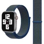Simple Fashion Nylon Watch Band for Apple Watch Ultra 49mm&Watch Ultra 2 49mm / Series 9&8&7 45mm / SE 3&SE 2&6&SE&5&4 44mm / 3&2&1 42mm, with Magic Stick(Dark Blue)