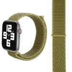 Simple Fashion Nylon Watch Band for Apple Watch Ultra 49mm&Watch Ultra 2 49mm / Series 9&8&7 45mm / SE 3&SE 2&6&SE&5&4 44mm / 3&2&1 42mm, with Magic Stick(Dark Green)