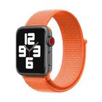 Simple Fashion Nylon Watch Band for Apple Watch Ultra 49mm&Watch Ultra 2 49mm / Series 10 46mm / 9&8&7 45mm / SE 3&SE 2&6&SE&5&4 44mm / 3&2&1 42mm, with Magic Stick(Orange)