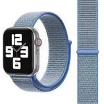Simple Fashion Nylon Watch Band for Apple Watch Ultra 49mm&Watch Ultra 2 49mm / Series 9&8&7 45mm / SE 3&SE 2&6&SE&5&4 44mm / 3&2&1 42mm, with Magic Stick(Blue)