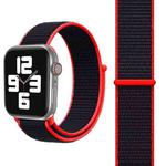 Simple Fashion Nylon Watch Band for Apple Watch Ultra 49mm&Watch Ultra 2 49mm / Series 9&8&7 45mm / SE 3&SE 2&6&SE&5&4 44mm / 3&2&1 42mm, with Magic Stick(Red)