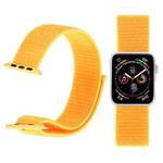 Simple Fashion Nylon Watch Band for Apple Watch Ultra 49mm&Watch Ultra 2 49mm / Series 9&8&7 45mm / SE 3&SE 2&6&SE&5&4 44mm / 3&2&1 42mm, with Magic Stick(Yellow)