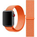 Simple Fashion Nylon Watch Band for Apple Watch Series 7 41mm / 6 & SE & 5 & 4 40mm / 3 & 2 & 1 38mm, with Magic Stick(Orange)