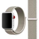 Simple Fashion Nylon Watch Band for Apple Watch Series 10 42mm / 9&8&7 41mm / SE 3&SE 2&6&SE&5&4 40mm / 3&2&1 38mm, with Magic Stick(Light Grey)