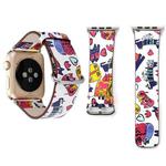 For Apple Watch Series 3 & 2 & 1 42mm Fashion Pattern Genuine Leather Wrist Watch Band