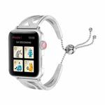 S-shaped Bracelet Stainless Steel Watch Band for Apple Watch Series 3 & 2 & 1 38mm(Silver)