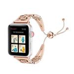 Flower Shaped Bracelet Stainless Steel Watch Band for Apple Watch Series 3 & 2 & 1 38mm(Rose Gold)