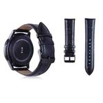 Ostrich Skin Texture Genuine Leather Watch Band for Samsung Gear S3 22mm(Black)