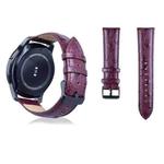 Ostrich Skin Texture Genuine Leather Watch Band for Samsung Gear S3 22mm(Wine Red)