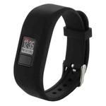 For Garmin Vivofit 3 Smart Watch Silicone Watch Band, Length: about 24.2cm(Black)
