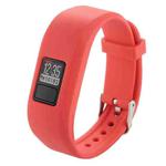 For Garmin Vivofit 3 Smart Watch Silicone Watch Band, Length: about 24.2cm(Red)