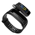 Y3 PLUS 0.96 inch Screen Display Bluetooth 4.1 Headset + Smart Bracelet, Support Pedometer / Calories Burned / Heart Rate Monitor / Call Reminder, Compatible with Android and iOS Phones(Black)