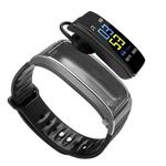 Y3 PLUS 0.96 inch Screen Display Bluetooth 4.1 Headset + Smart Bracelet, Support Pedometer / Calories Burned / Heart Rate Monitor / Call Reminder, Compatible with Android and iOS Phones(Grey)