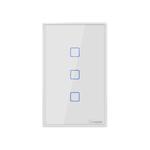 Sonoff T2 Touch 120mm Tempered Glass Panel Wall Switch Smart Home Light Touch Switch, Compatible with Alexa and Google Home, AC 100V-240V, US Plug